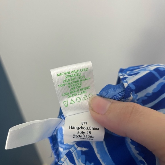 Lilly Pulitzer Dusk Jumpsuit Early Riser size medium blue racerback - Picture 10 of 10